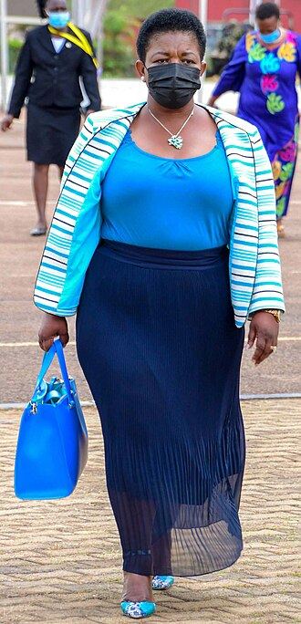 Portrait de Justine Kasule Lumumba